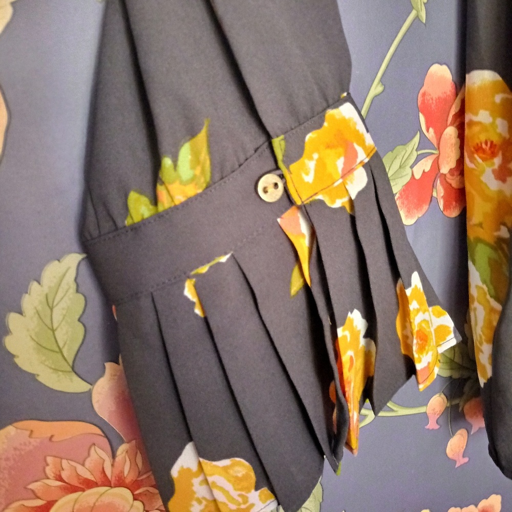 Loft floral blouse autumnal colors